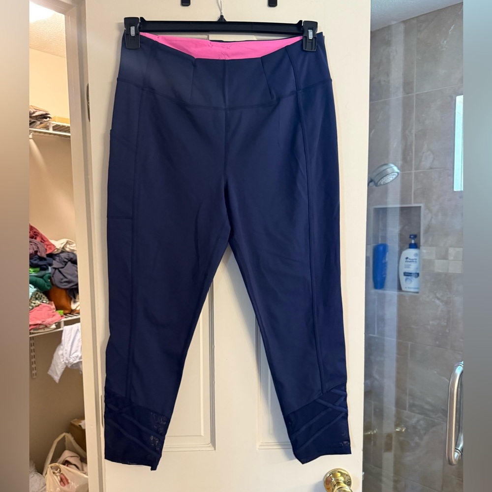 Lilly Pulitzer Hot Pink Activewear with Gold Foil Logo